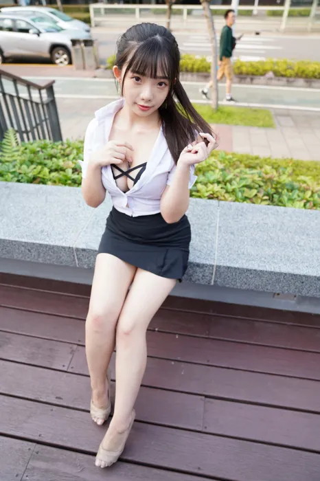 [Mzsock] NO.078 Chen Jialin OL short skirt high heels beautiful legs outdoor shot street photography#[100P]-5