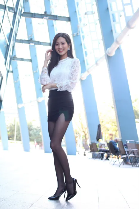 [Mzsock] NO.056 Zhang Jun OL uniform high heels beautiful legs outdoor shooting street photography#[103P]-3