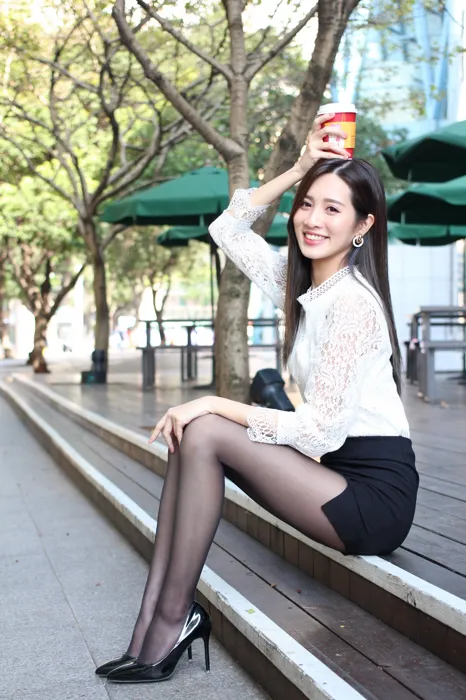 [Mzsock] NO.056 Zhang Jun OL uniform high heels beautiful legs outdoor shooting street photography#[103P]-8