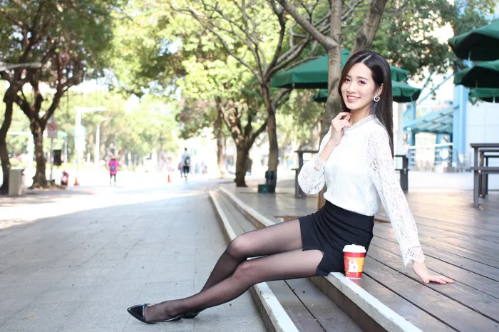 [Mzsock] NO.056 Zhang Jun OL uniform high heels beautiful legs outdoor shooting street photography#[103P]-9