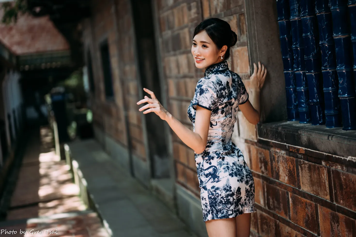 [Mzsock] NO.151 Zhang Jun short cheongsam, stockings, high heels and beautiful legs street photography#[54P]-1