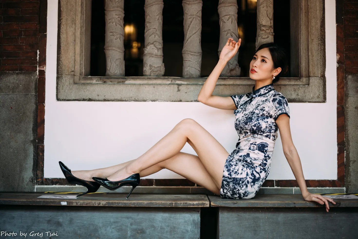 [Mzsock] NO.151 Zhang Jun short cheongsam, stockings, high heels and beautiful legs street photography#[54P]-5