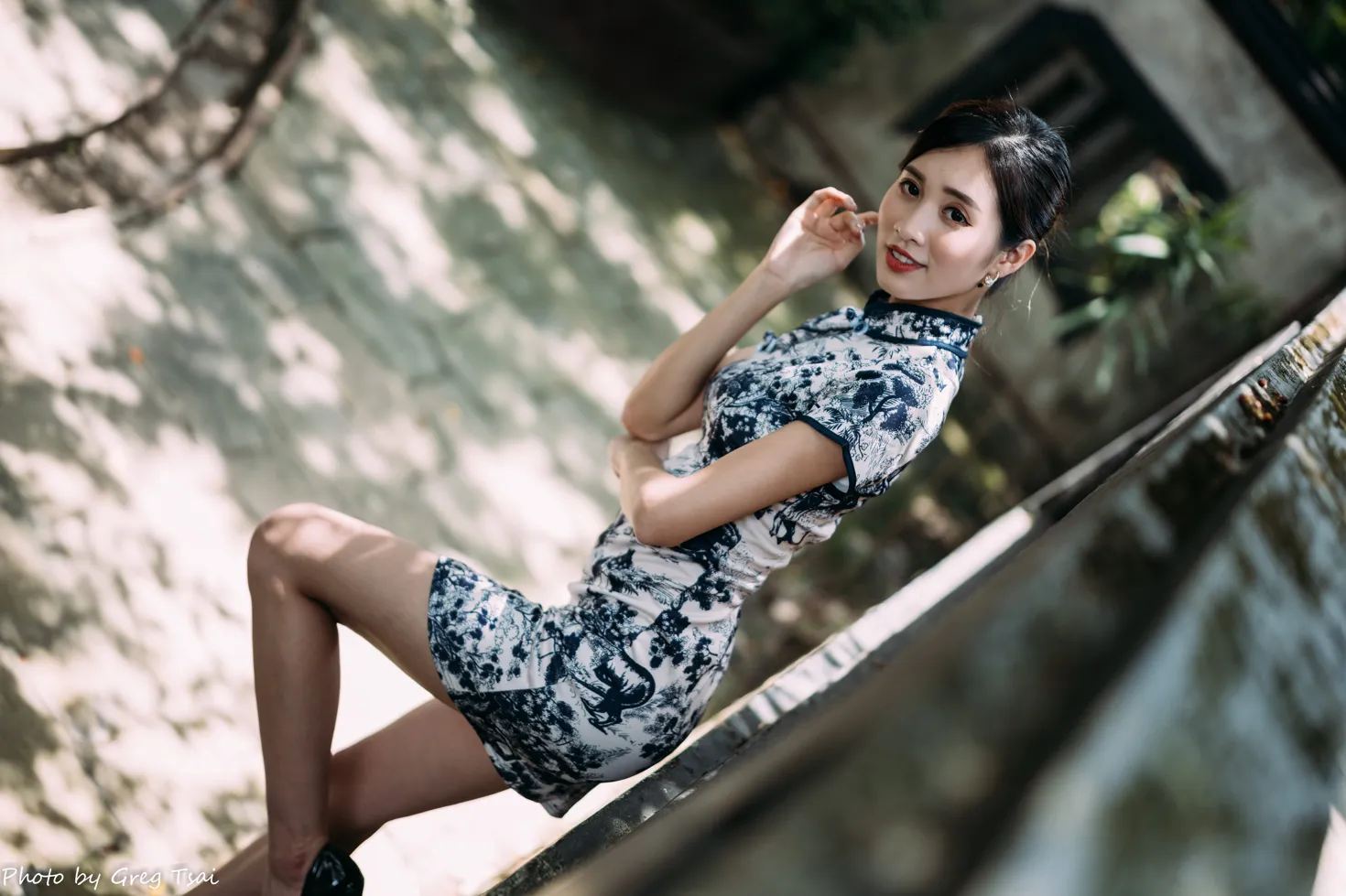 [Mzsock] NO.151 Zhang Jun short cheongsam, stockings, high heels and beautiful legs street photography#[54P]-3