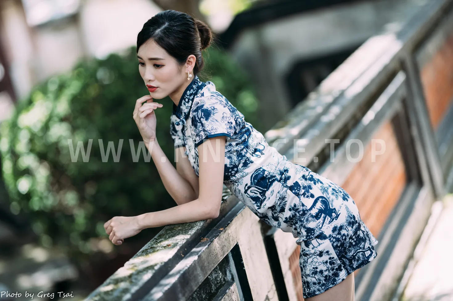 [Mzsock] NO.151 Zhang Jun short cheongsam, stockings, high heels and beautiful legs street photography#[54P]-5