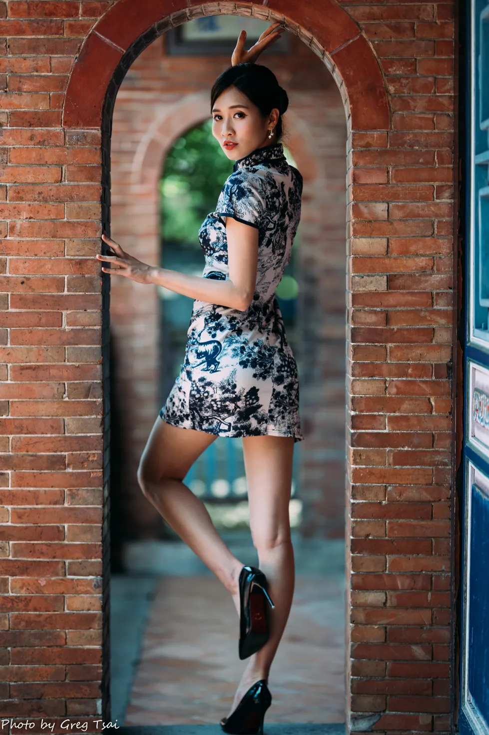 [Mzsock] NO.151 Zhang Jun short cheongsam, stockings, high heels and beautiful legs street photography#[54P]-7