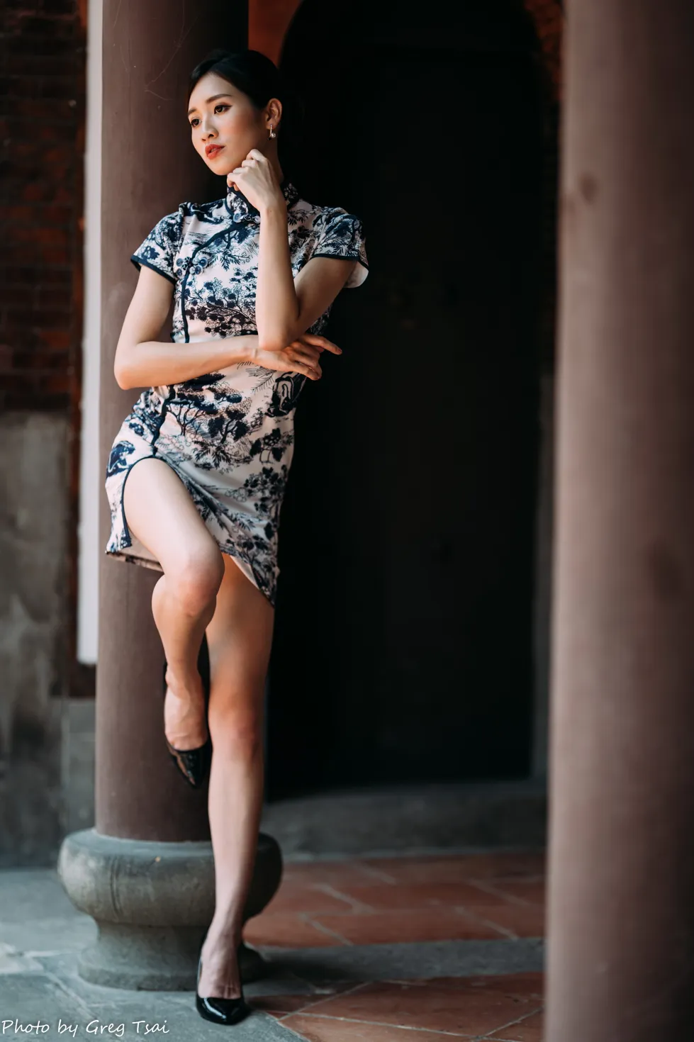 [Mzsock] NO.151 Zhang Jun short cheongsam, stockings, high heels and beautiful legs street photography#[54P]-2